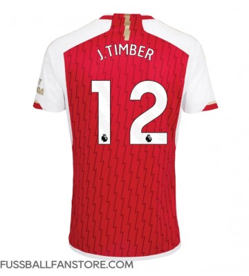 Arsenal Jurrien Timber #12 Replik Heimtrikot 2023-24 Kurzarm